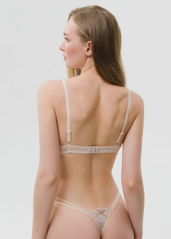 Пудровый бралетт бюстгальтер Sambario без косточек полиамид, кружево