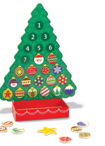 Ігровий набір Новорічний дерев'яний магнітний календар (MD13571) Melissa&Doug (202373961)