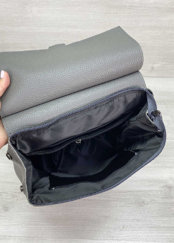 Жіночий рюкзак шкірозамінник (wel-46501) Сірий WeLassie (255254205)