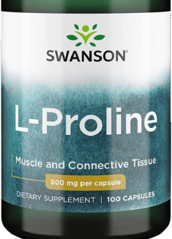 L-Proline 500 mg 100 Caps Swanson (256380227)