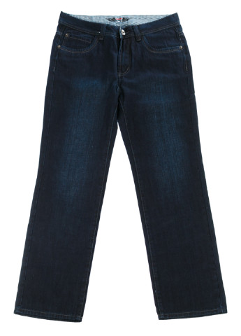 Темно-синие демисезонные прямые джинсы Lanyon