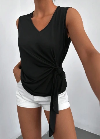 Чорна блуза SHEIN