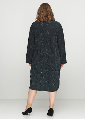 Темно-сіра кежуал сукня з довгим рукавом New Collection однотонна