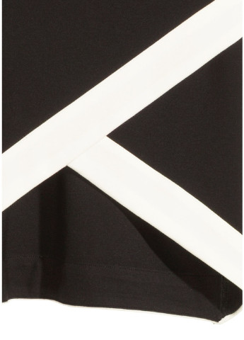 Черно-белая повседневный однотонная юбка H&M