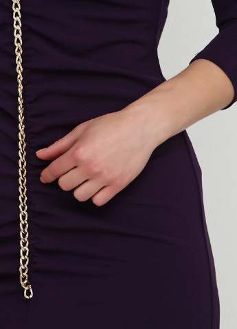 Темно-фіолетова коктейльна плаття, сукня Rinascimento однотонна