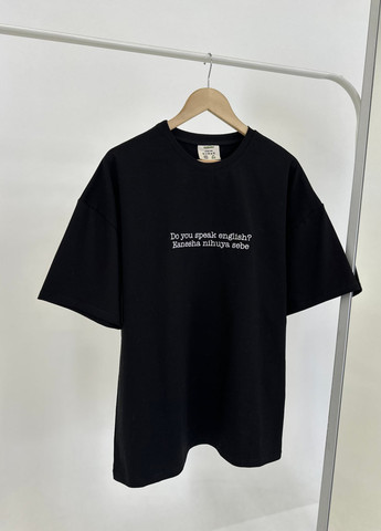 Чорна футболка Naiznanku