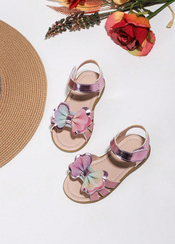 Светло-розовые кэжуал сандалии SHEIN на липучке