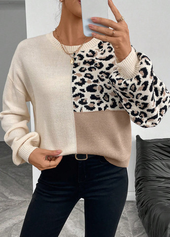 Комбінований демісезонний джемпер джемпер SHEIN