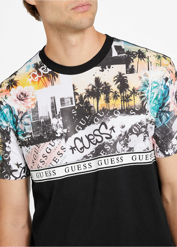 Комбинированная футболка Guess