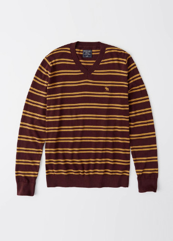 Бордовий демісезонний пуловер пуловер Abercrombie & Fitch