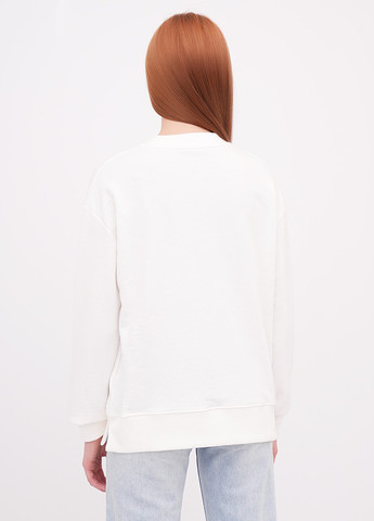 Белый свитшот EQUILIBRI сердечки без декора (355383095)
