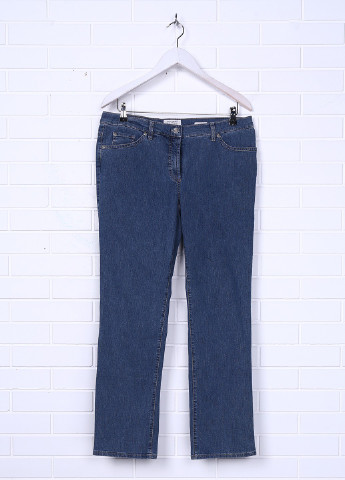 Джинси Gerry Weber прямі однотонні сині джинсові бавовна
