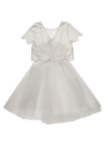 Белое вечернее, коктейльное платье клеш Derhy однотонное