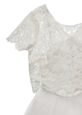 Белое вечернее, коктейльное платье клеш Derhy однотонное