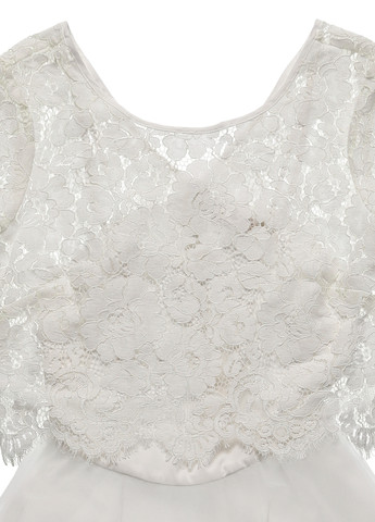 Белое вечернее, коктейльное платье клеш Derhy однотонное