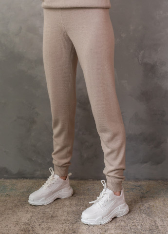 Светло-бежевые кэжуал демисезонные джоггеры брюки Viviami