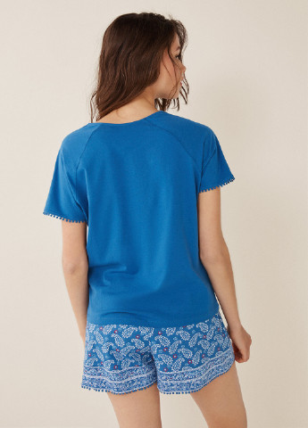 Синяя всесезон пижама (футболка, шорты) футболка + шорты Women'secret