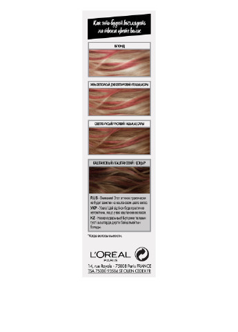 Тонирующий бальзам Colorista HairMakeup оттенок красный, 30 мл L'Oreal Paris (96593947)