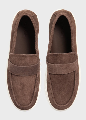 Коричневые кэжуал туфли Calvin Klein без шнурков