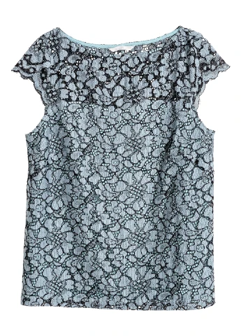 Серо-синяя блуза H&M