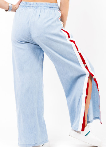 Голубые джинсовые демисезонные прямые брюки Only Moda