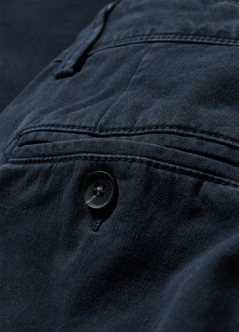 Темно-синие кэжуал демисезонные чиносы брюки C&A