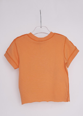Оранжевая летняя футболка United Colors of Benetton