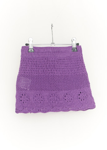 Фиолетовая кэжуал однотонная юбка Mexx а-силуэта (трапеция)