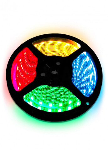 Cветодиодная Лента c Пультом и Блоком Питания Влагозащищенная LED RGB 5050 12v 5М 16 цветов с клейкой основой Forus (253319194)