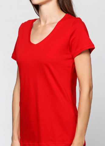 Красная летняя футболка Senti