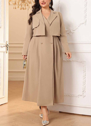 Плащ SHEIN тренчкот на гудзиках демісезон (367747819)