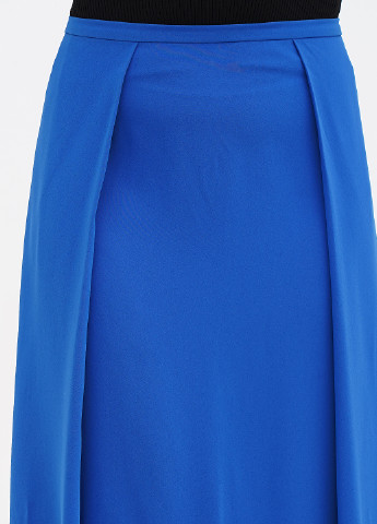 Светло-синяя кэжуал однотонная юбка Ralph Lauren а-силуэта (трапеция)
