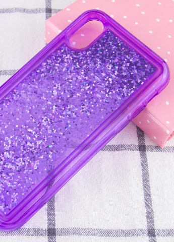 TPU+PC чехол Sparkle (glitter) для Apple iPhone XS Max (6.5') Фиолетовый (is_00000033782_8) Epik (229728301)