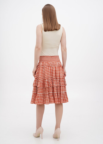 Разноцветная кэжуал в клетку юбка Ralph Lauren клешированная