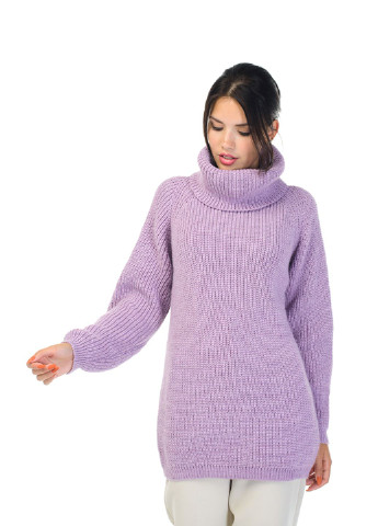 Лавандовий зимовий светр SVTR