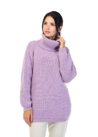 Лавандовый зимний свитер SVTR