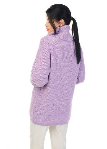 Лавандовый зимний свитер SVTR