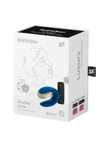Смарт-вибратор для пар Double Love (Blue) Satisfyer (252297450)