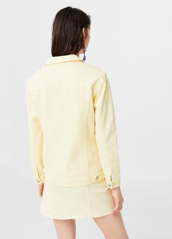 Желтая демисезонная куртка Mango