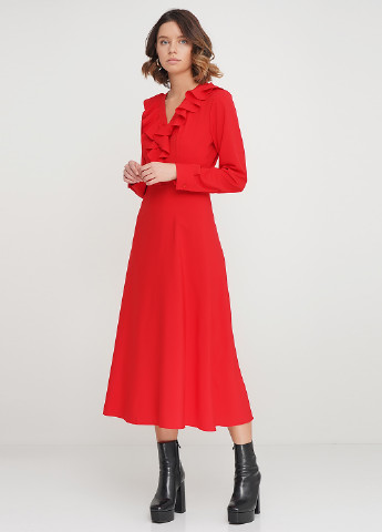 Красное кэжуал платье Gingier Studio однотонное