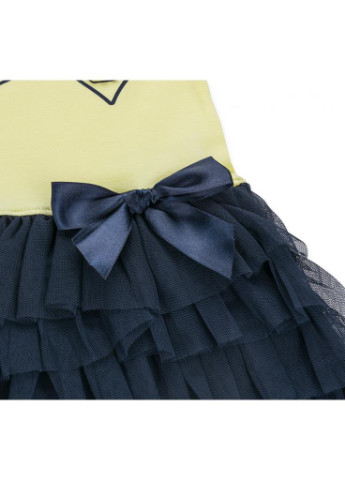 Синее платье с многослойной юбкой "dance" (8754-104g-yellow) Breeze (205765822)