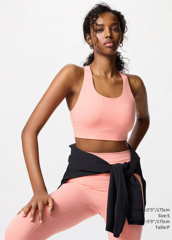 Персиковые демисезонные леггинсы Uniqlo