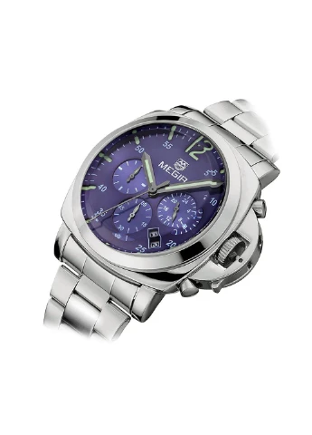 Годинники Silver Blue Silver MG3006 SS Megir (233603347)
