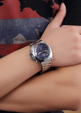 Годинники Silver Blue Silver MG3006 SS Megir (233603347)