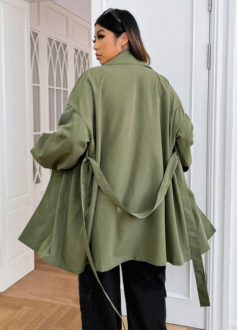 Плащ SHEIN на пуговицах демисезон (311626513)