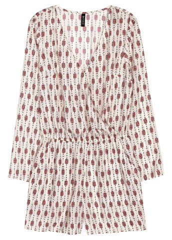Комбинезон H&M комбинезон-шорты рисунок светло-бежевый кэжуал