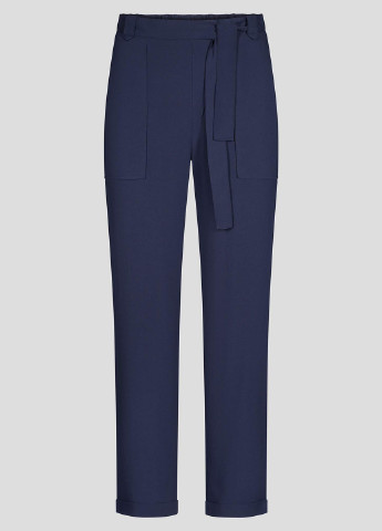 Темно-синие кэжуал летние зауженные брюки Orsay