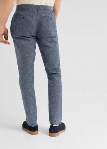 Темно-синие кэжуал демисезонные прямые брюки Springfield