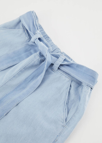 Светло-голубые кэжуал летние кюлоты брюки DeFacto