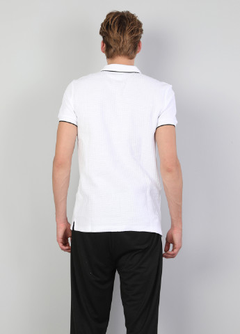 Белая футболка-поло для мужчин Colin's однотонная